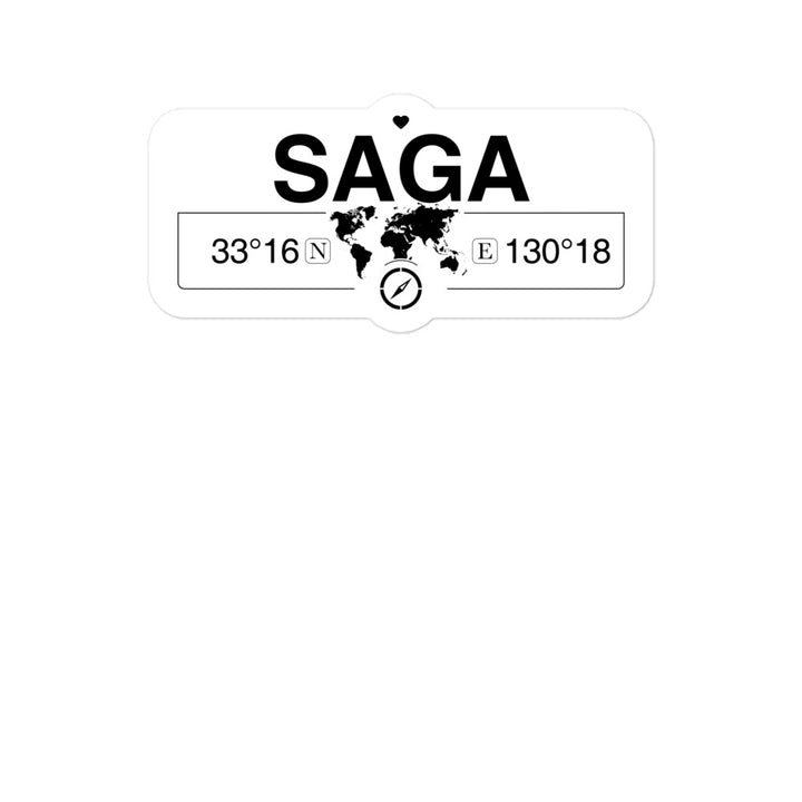 Saga, Saga 2 x 5.5" Inch Stickers Gift with Map Coordinates #REF2748F6546