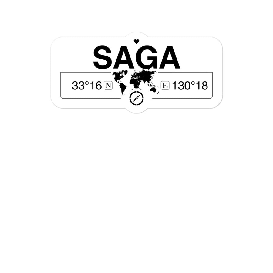 Saga, Saga 2 x 5.5" Inch Stickers Gift with Map Coordinates #REF2748F6546