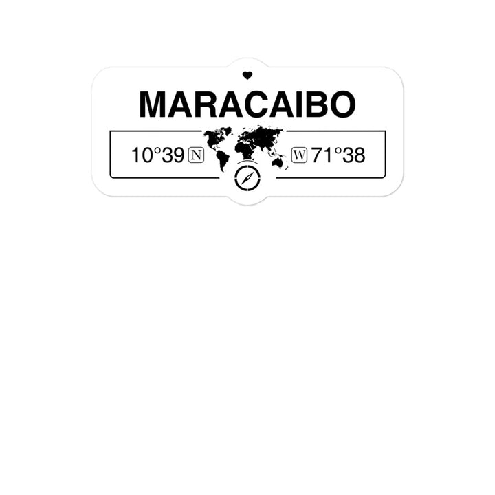 Maracaibo, Venezuela 2 x 5.5" Inch Stickers Gift with Map Coordinates #REF2748F6546