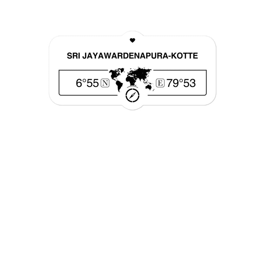 Sri Jayawardenapura-Kotte, Sri Lanka 2 x 5.5" Inch Stickers Gift with Map Coordinates #REF2748F6546