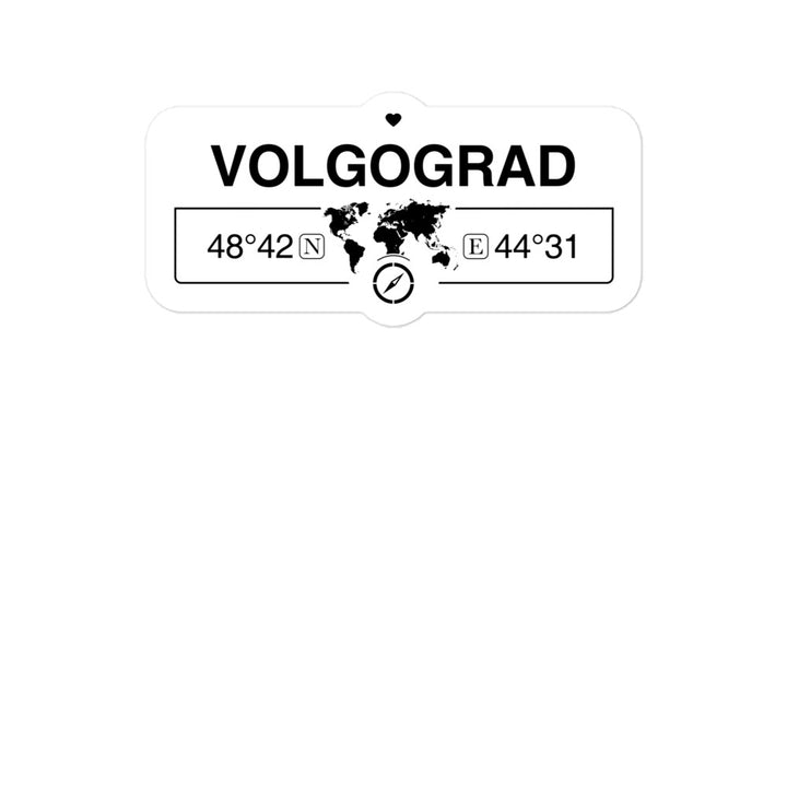 Volgograd, Oblast 2 x 5.5" Inch Stickers Gift with Map Coordinates #REF2748F6546