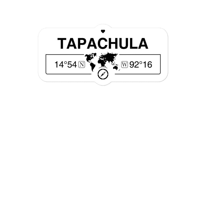 Tapachula, Mexico 2 x 5.5" Inch Stickers Gift with Map Coordinates #REF2748F6546