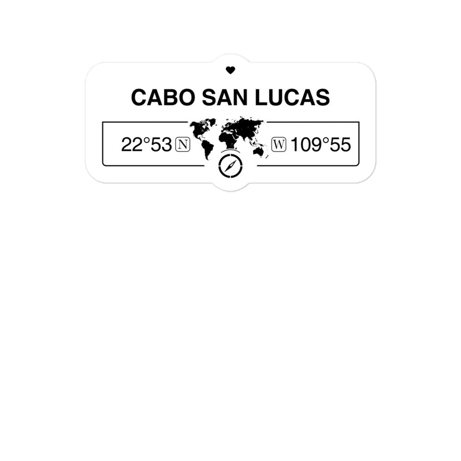 Cabo San Lucas, Mexico 2 x 5.5" Inch Stickers Gift with Map Coordinates #REF2748F6546