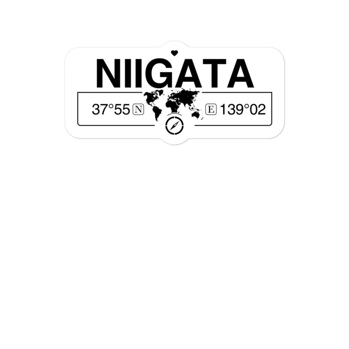 Niigata, Japan 2 x 5.5" Inch Stickers Gift with Map Coordinates #REF2748F6546