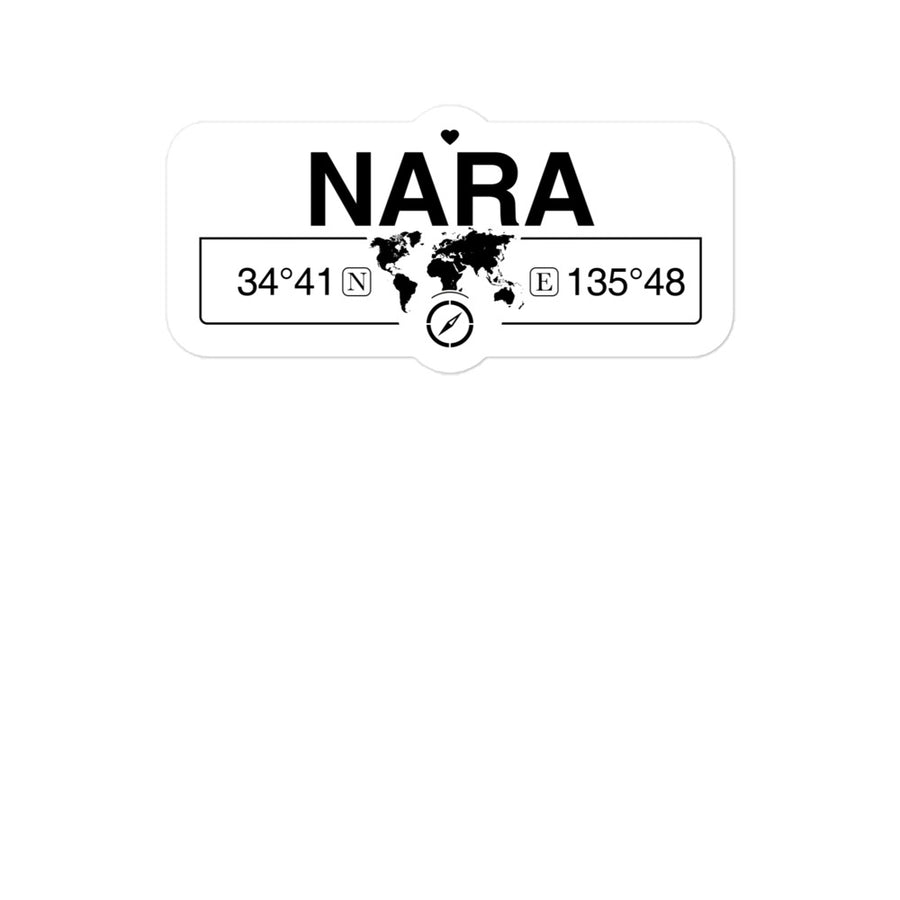 Nara, Japan 2 x 5.5" Inch Stickers Gift with Map Coordinates #REF2748F6546