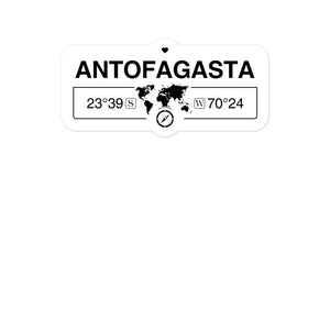 Antofagasta, Chile 2 x 5.5" Inch Stickers Gift with Map Coordinates #REF2748F6546