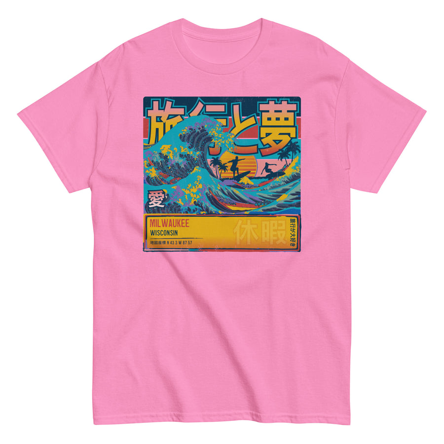 Milwaukee, Wisconsin, USA, Great Wave Off Kanagawa Unisex T-Shirt