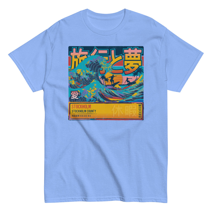 Stockholm, Stockholm County, Sweden, Great Wave Off Kanagawa Unisex T-Shirt