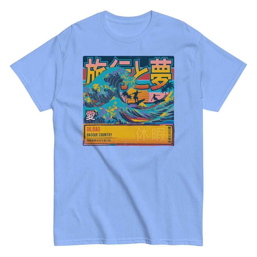 Bilbao, Basque Country, Spain, Great Wave Off Kanagawa Unisex T-Shirt