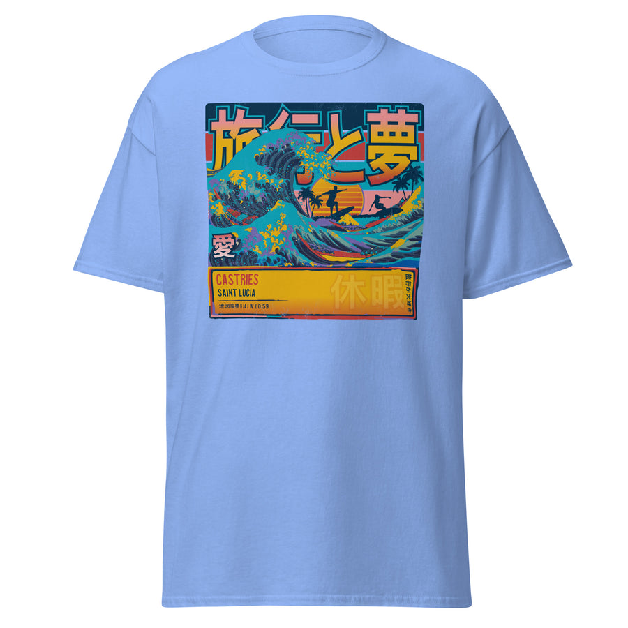 Castries, Saint Lucia, Great Wave Off Kanagawa Unisex T-Shirt