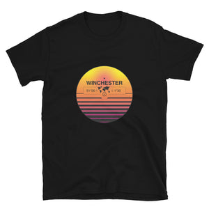Winchester, England, UK Quality Retro Sunset Unisex T-shirt Gift