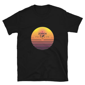 Zürich Quality Retro Sunset Unisex T-shirt Gift