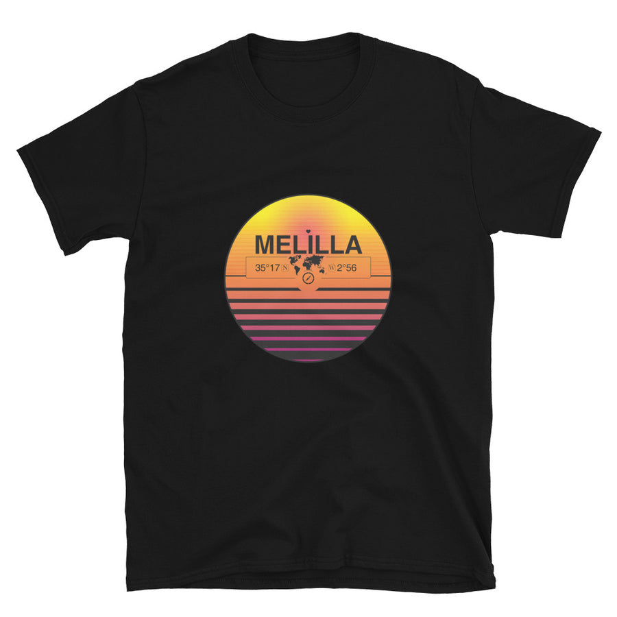 Melilla, Melilla Quality Retro Sunset Unisex T-shirt Gift