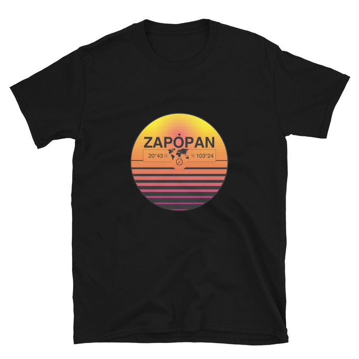 Zapopan, Jalisco Quality Retro Sunset Unisex T-shirt Gift