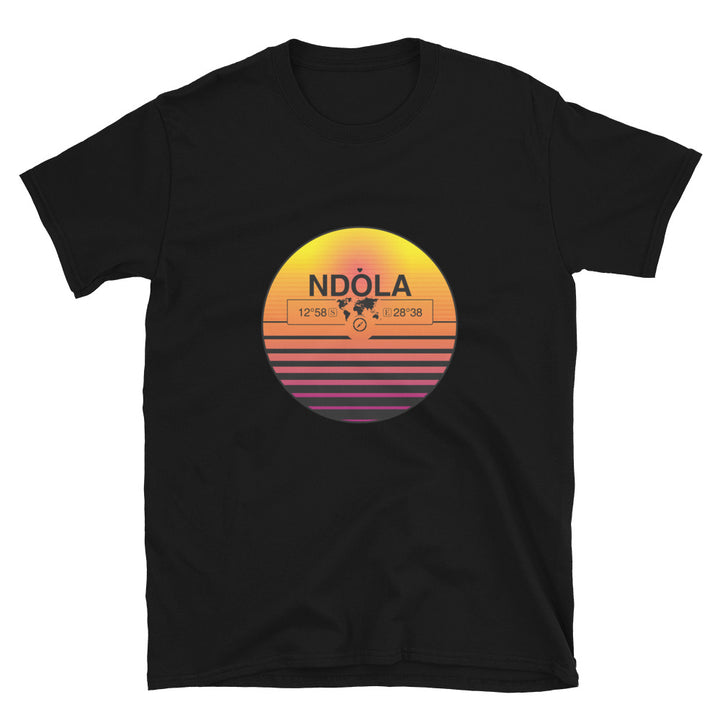 Ndola, Zambia Quality Retro Sunset Unisex T-shirt Gift
