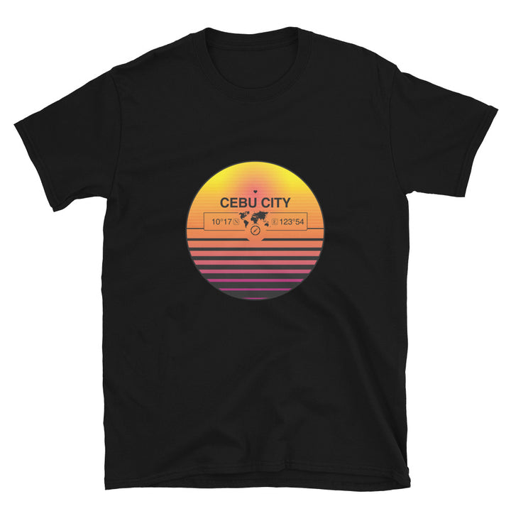Cebu City, Philippines  Quality Retro Sunset Unisex T-shirt Gift