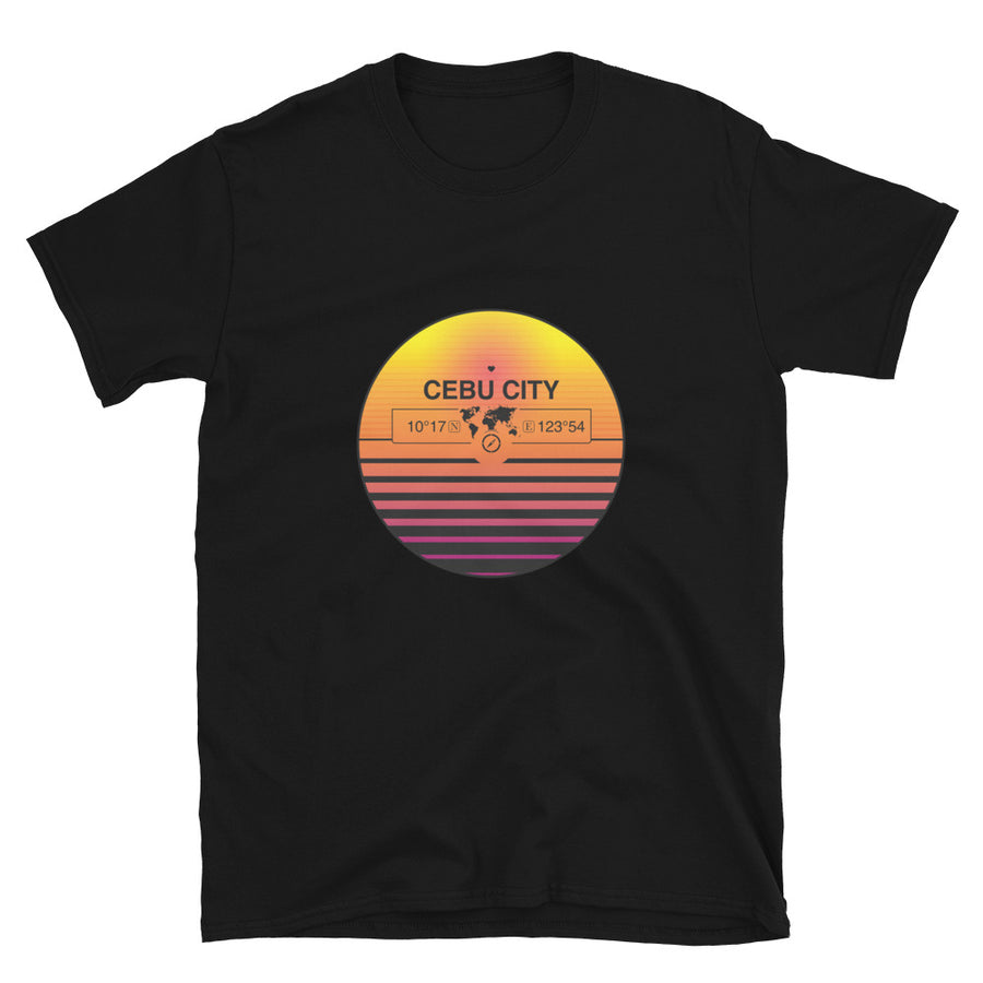 Cebu City, Philippines  Quality Retro Sunset Unisex T-shirt Gift