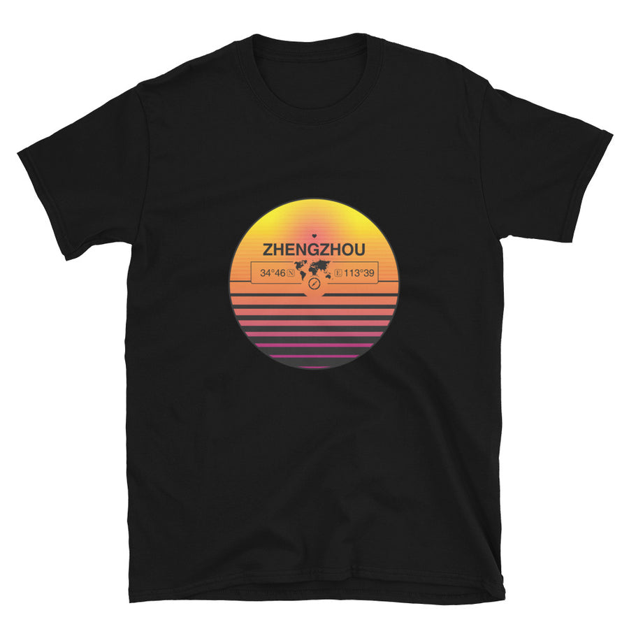 Zhengzhou, People's Republic of China  Quality Retro Sunset Unisex T-shirt Gift