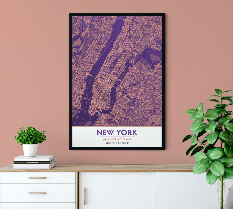 Ultra Violet & Blooming Dahlia NYC Decor