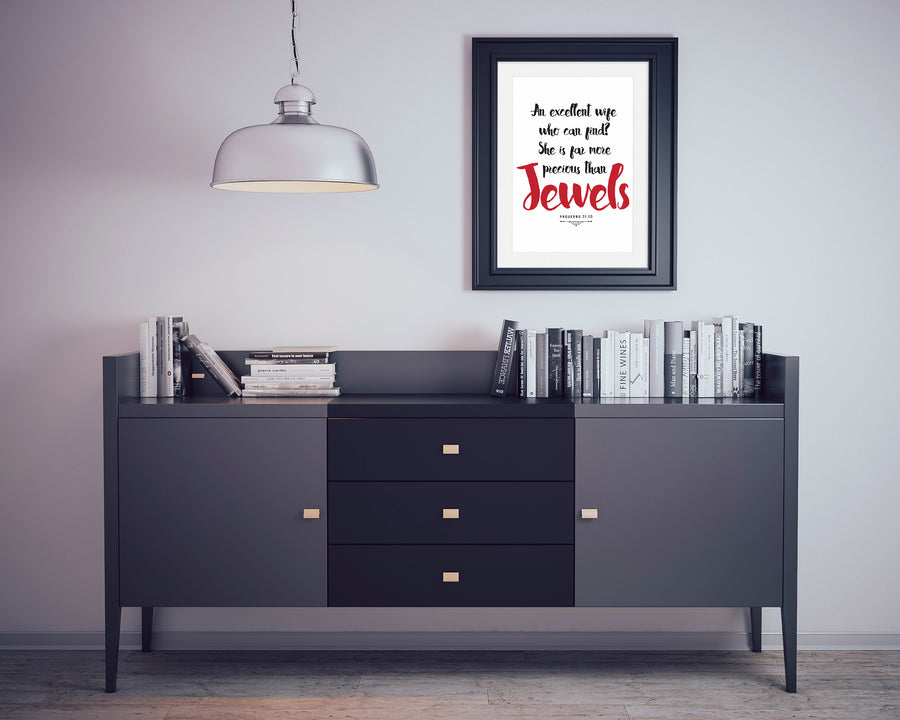 Proverbs 31:10 Christian Wall Art preview