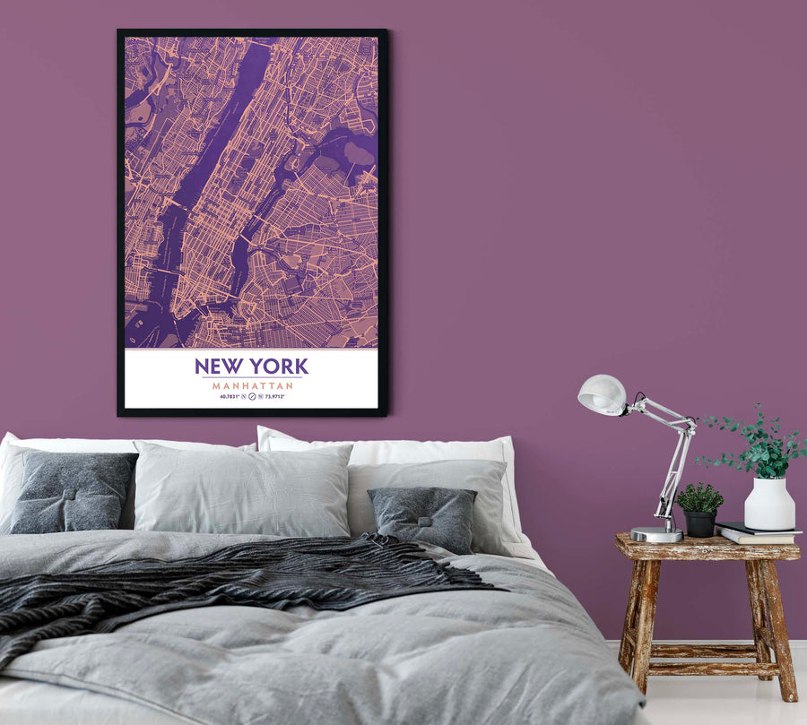 Ultra Violet & Blooming Dahlia NYC Decor