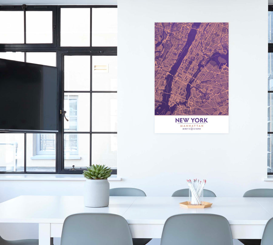 Ultra Violet & Blooming Dahlia NYC Decor