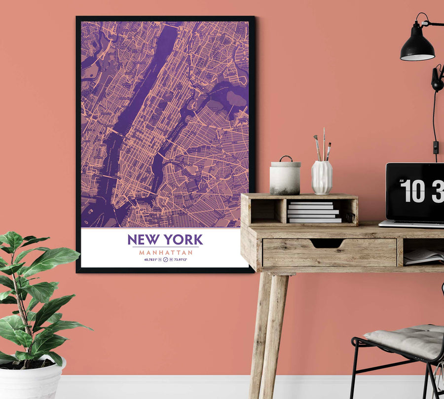 Ultra Violet & Blooming Dahlia NYC Decor