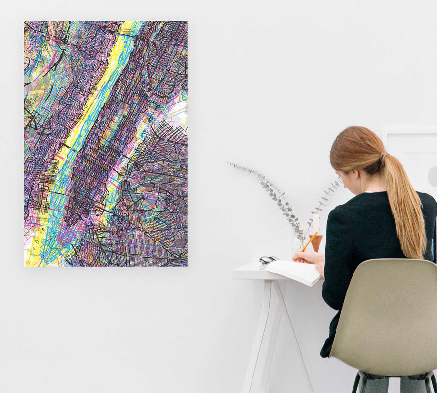 CMYK New York City Artwork large poster
