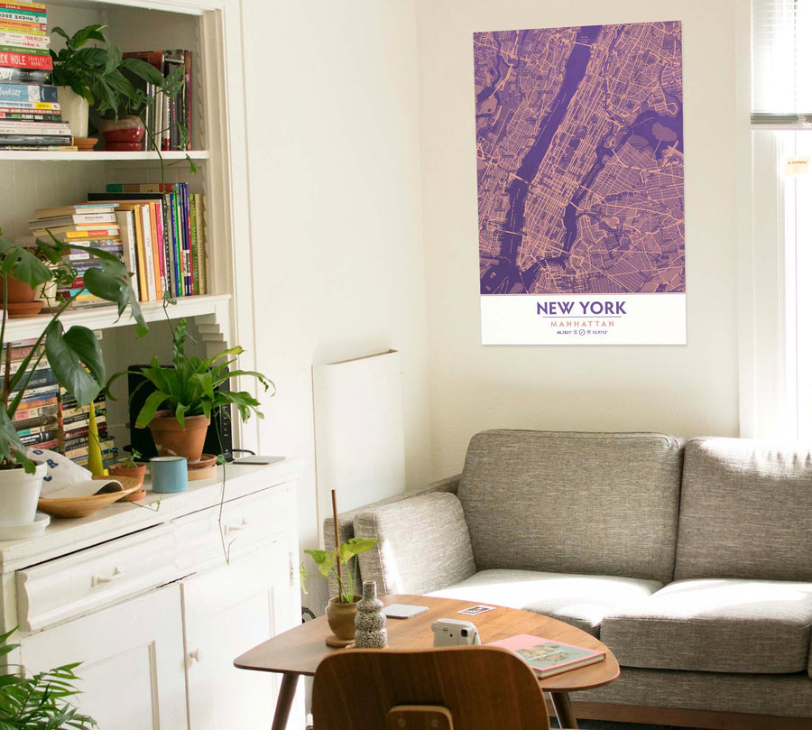 Ultra Violet & Blooming Dahlia NYC Decor