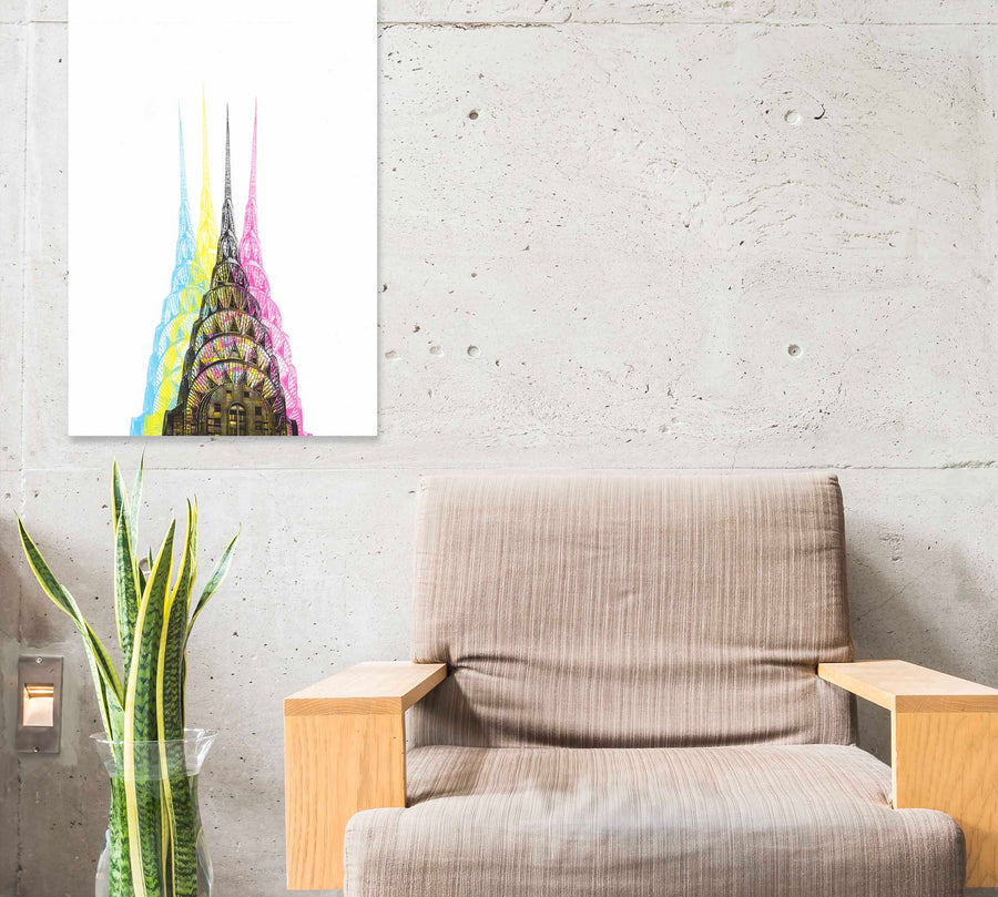 Rainbow Grafitti framed art