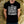Model wearing Gym and church Christian workout Tshirt with gold background