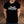 Model wearing black Church Vibes Only Tee Shirt