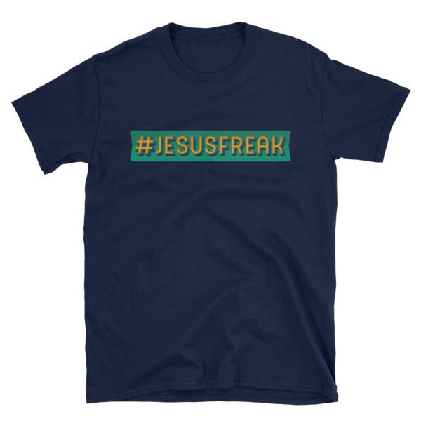 JESUSFREAK Christian Tee Shirt in Navy Blue