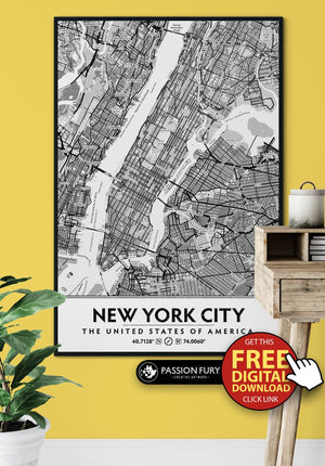 🗽 Free New York City DIY Artwork Printable