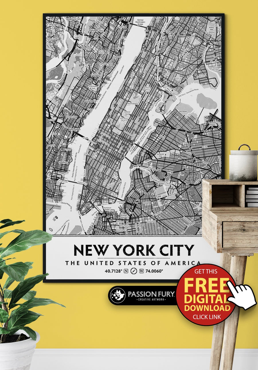 🗽 Free New York City DIY Artwork Printable