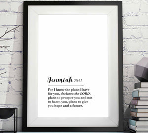 Jeremiah 29 11 Printable image