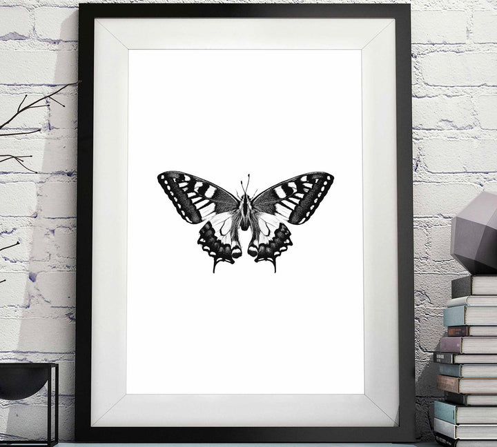 Black & White Butterfly Printable artwork