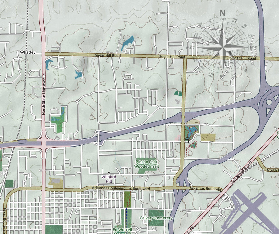 Arkansas Map Printable image