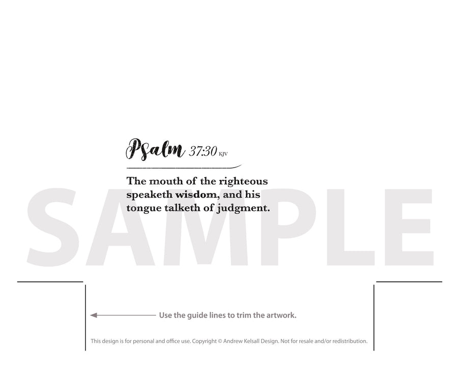 Pslam 37 sample