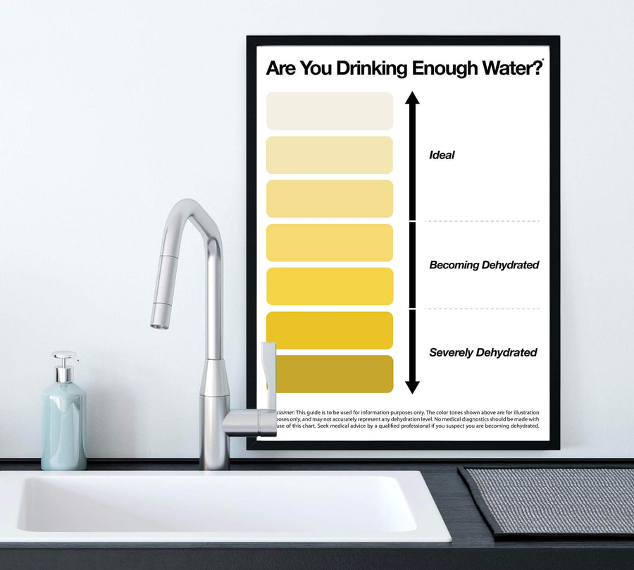 Framed pee colour chart bu Passion Fury