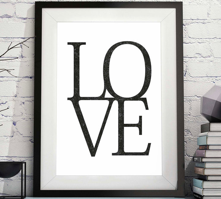 contemporary printable LOVE Lettering image