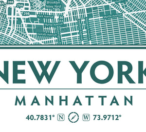 teal closeup typography