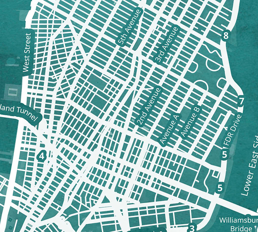 NYC green closup