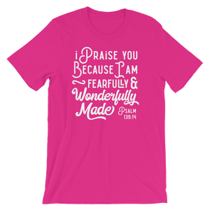 Psalm 139:14 Fearfully Made - Passion Fury Christian T-shirts and more