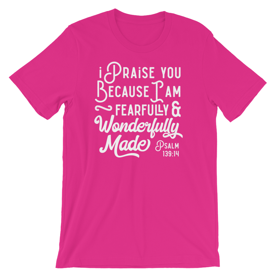 Psalm 139:14 Fearfully Made - Passion Fury Christian T-shirts and more