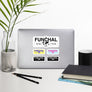 Funchal, Madeira Stickers, High-Quality Vinyl Laptop Stickers, Set of 5 Pack