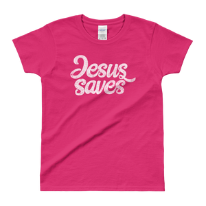 Jesus Saves Ladies' T-shirt