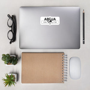 Abuja, Nigeria Single Laptop Vinyl Sticker
