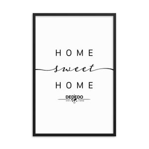 Dededo, Guam, USA Home Sweet Home With Map Coordinates Framed Artwork