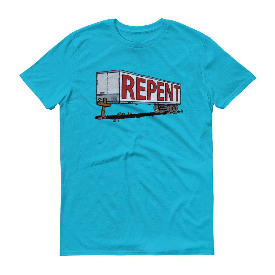 Repent Cross Trailer - Christian Shirts